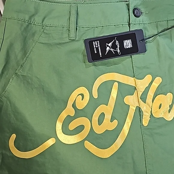 Ed Hardy Love Kills Slowly Olive Green Women's M Mini Skirt - Picture 5 of 6